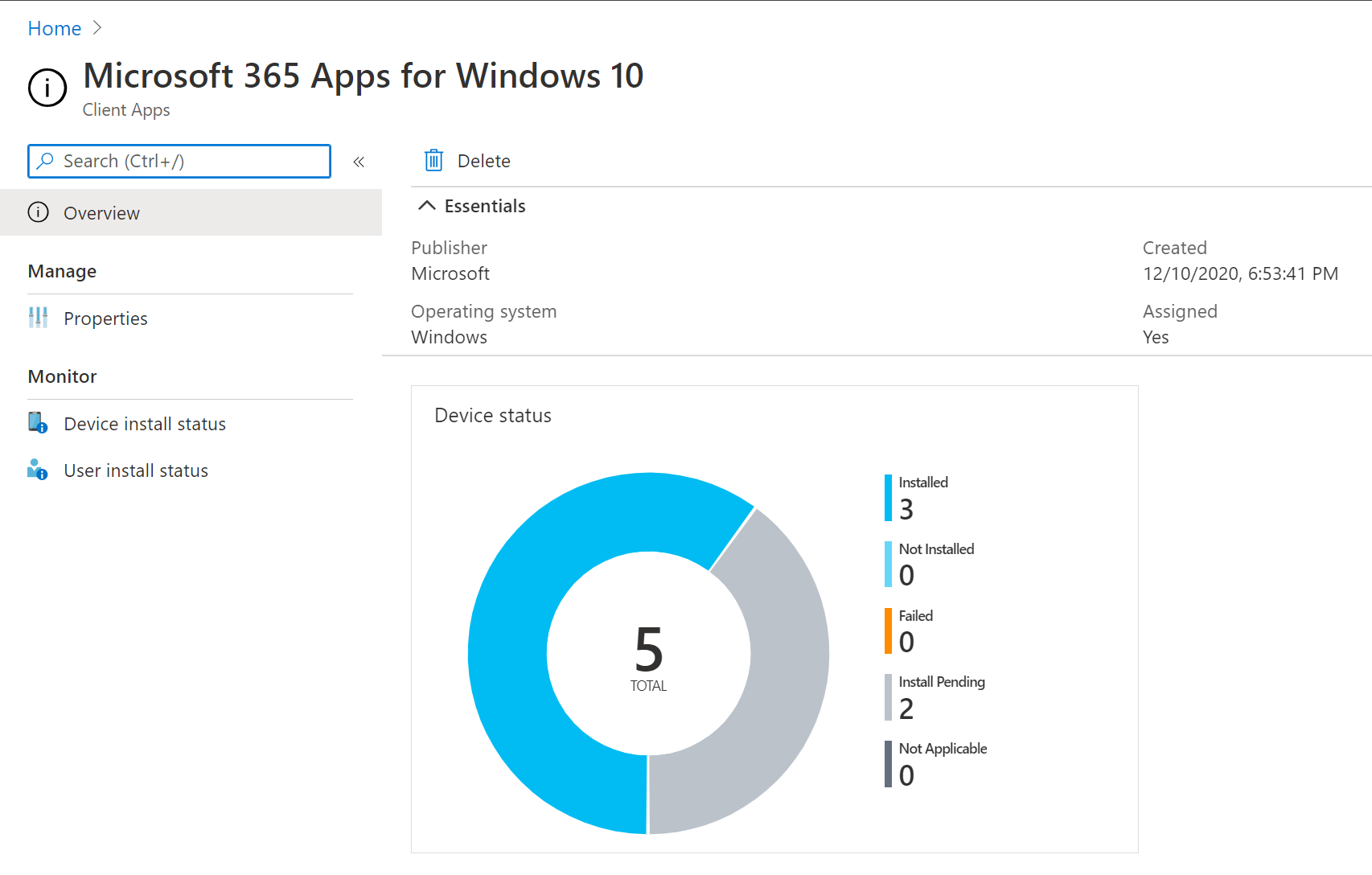 App install overview