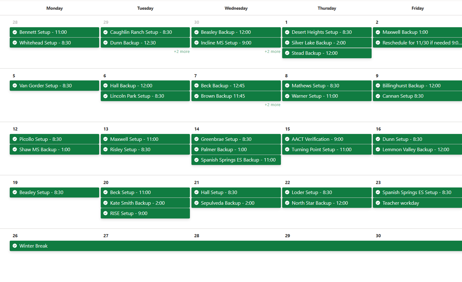 Calendar